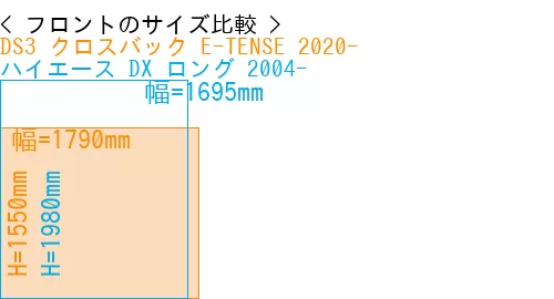 #DS3 クロスバック E-TENSE 2020- + ハイエース DX ロング 2004-